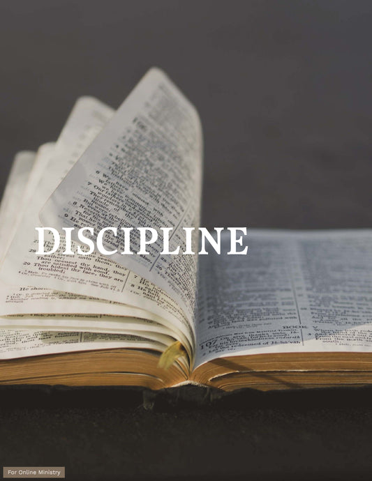 ONLINE MINISTRY-Discipline Sermon Guide for Online Ministry